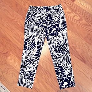 Talbots Hampshire Pant in black and white. Size 6